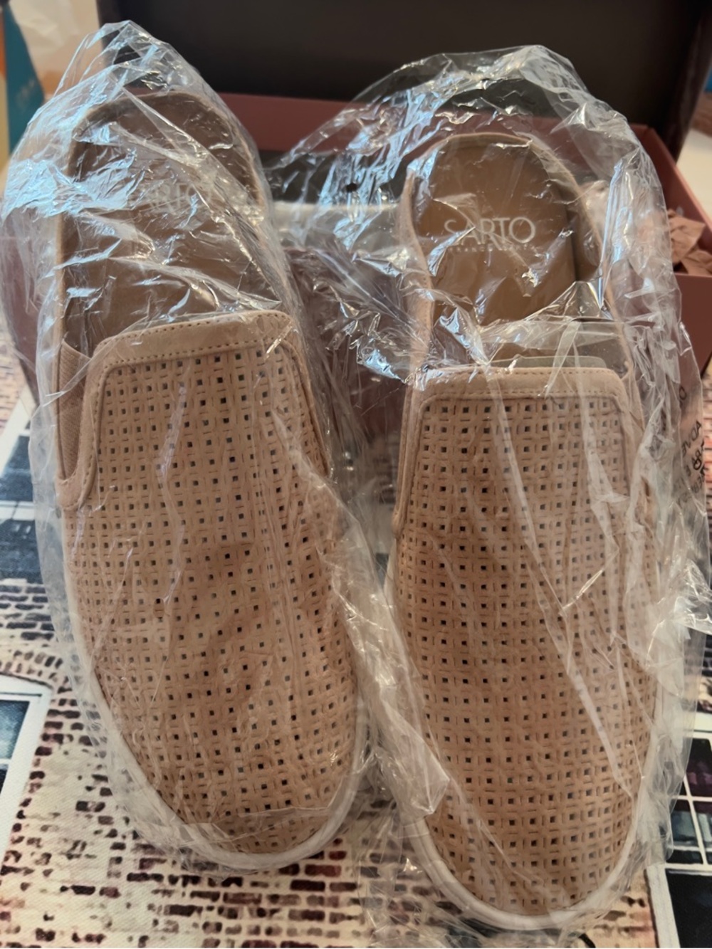 Franco Sarto Women's Slip-On Sneakers in Blush - Picture 2 of 5